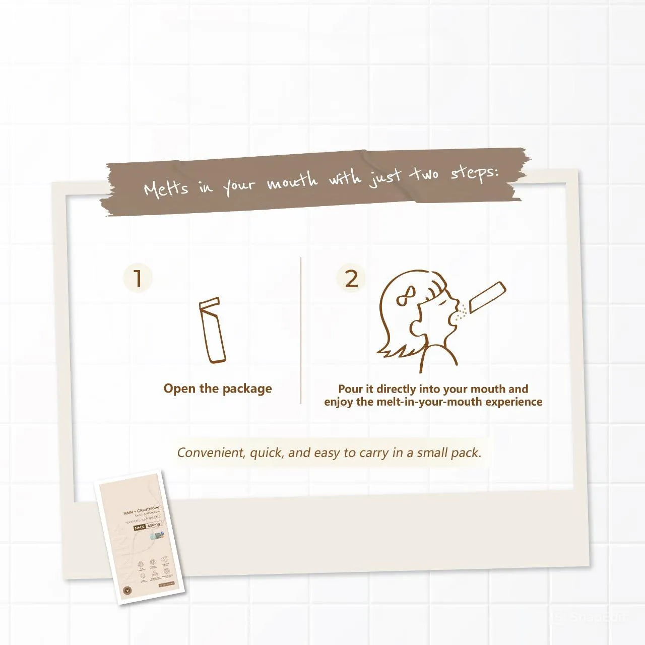 NMN + Glutathione: Repair & White Care (20 Sachet/Box)